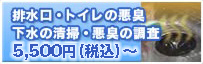 排水溝・トイレの悪臭 下水の清掃・悪臭調査